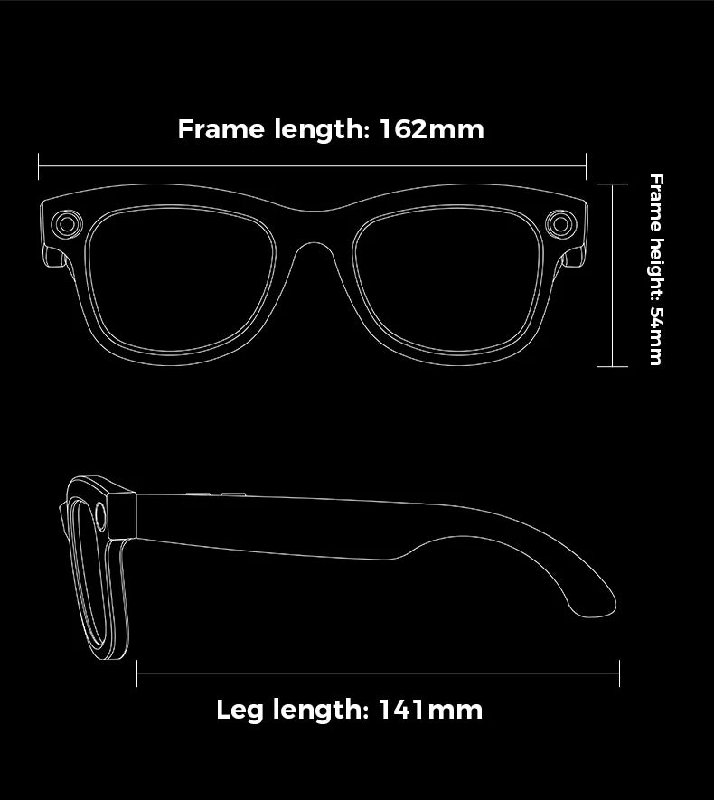 VisionAI M01 | AI Translation & Sports Video Glasses