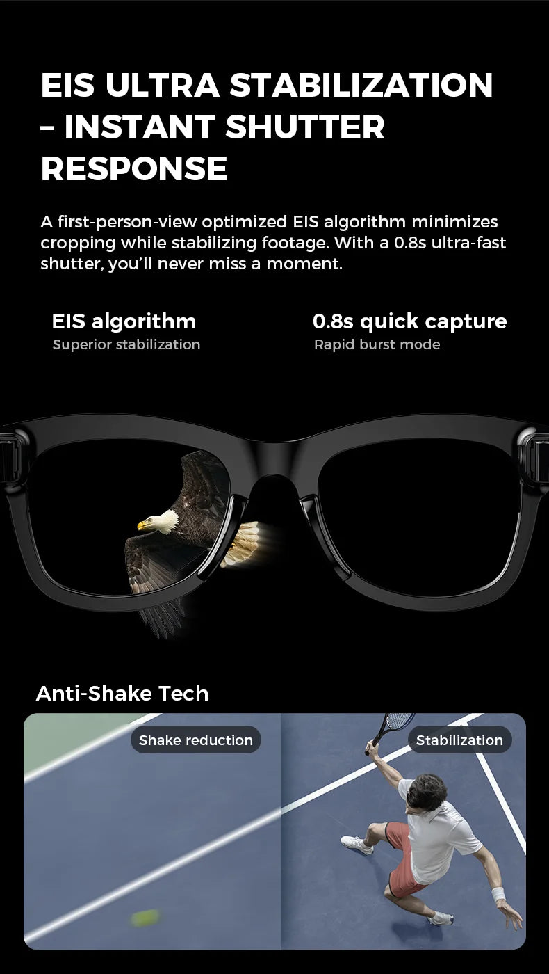 VisionAI M01 | AI Translation & Sports Video Glasses