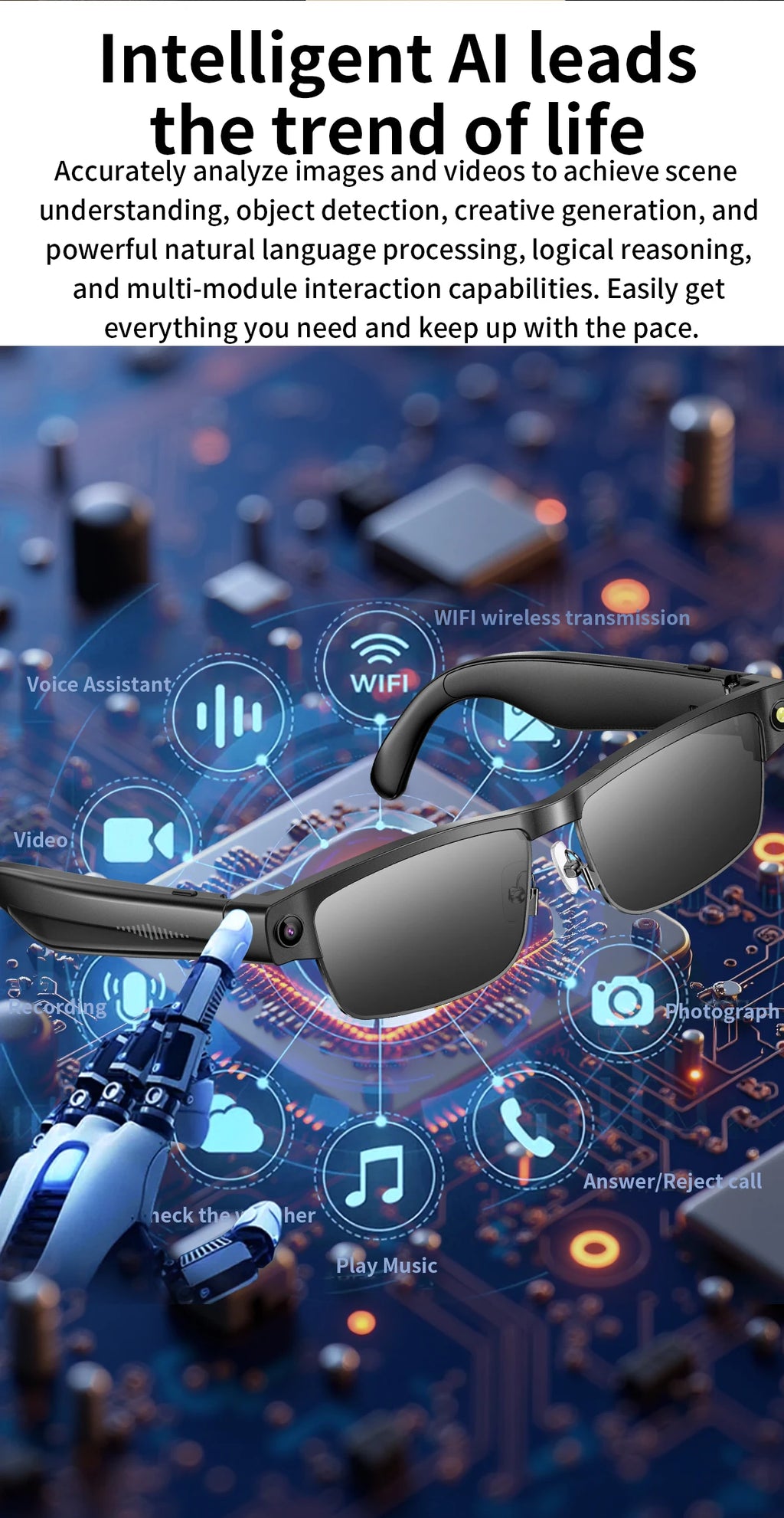 VisionAI View | AI Object Recognition Smart Glasses