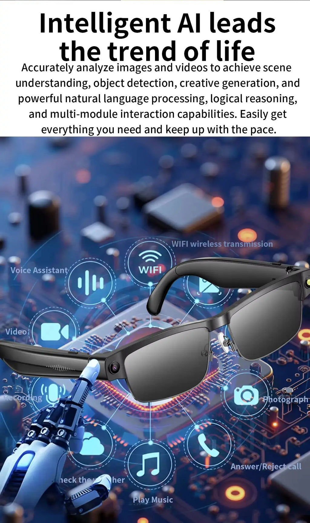VisionAI View | AI Object Recognition Smart Glasses