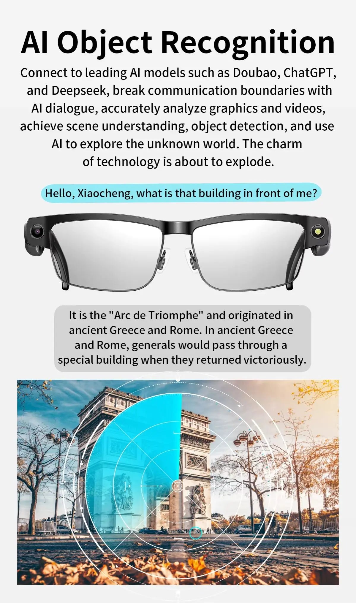 VisionAI View | AI Object Recognition Smart Glasses