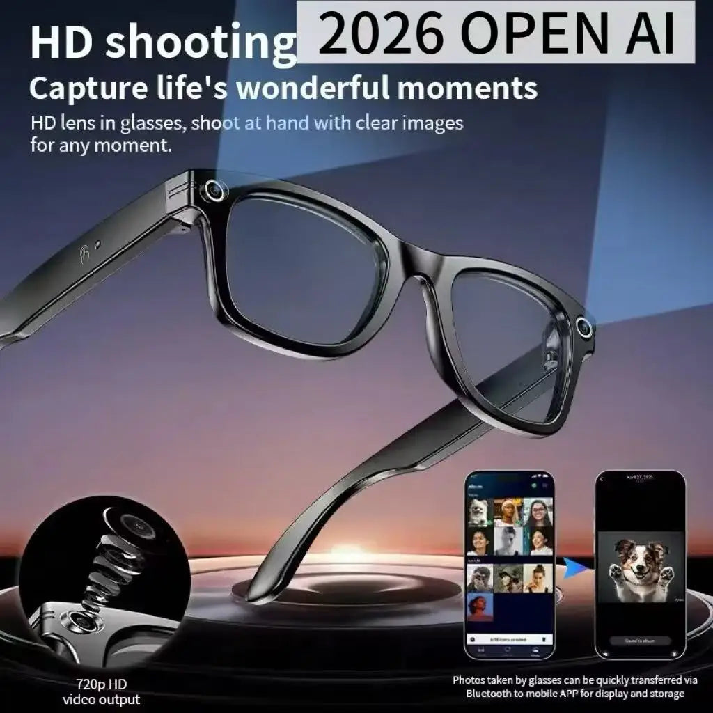VisionAI Pro Max | 13MP AI Translation & Video Glasses