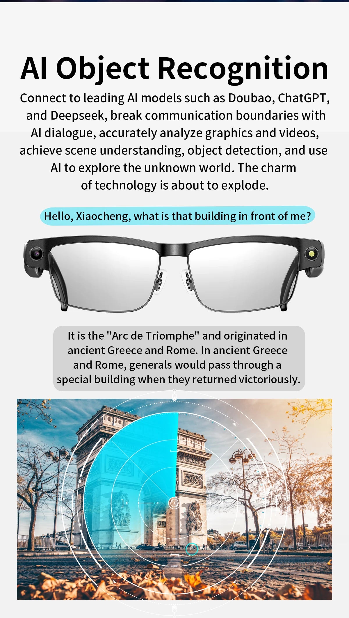 VisionAI View | AI Object Recognition Smart Glasses