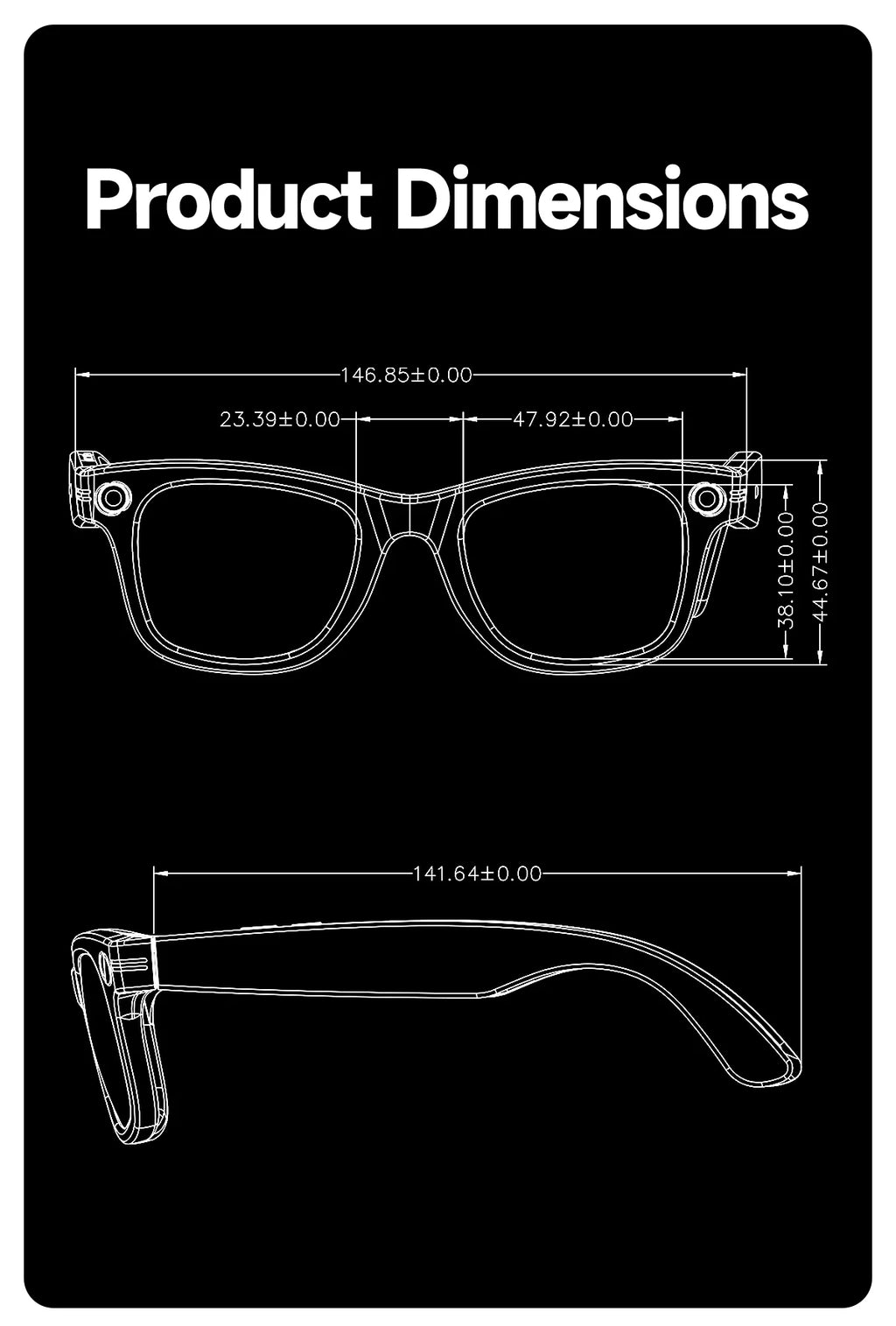 VisionAI Pro Max | 13MP AI Translation & Video Glasses