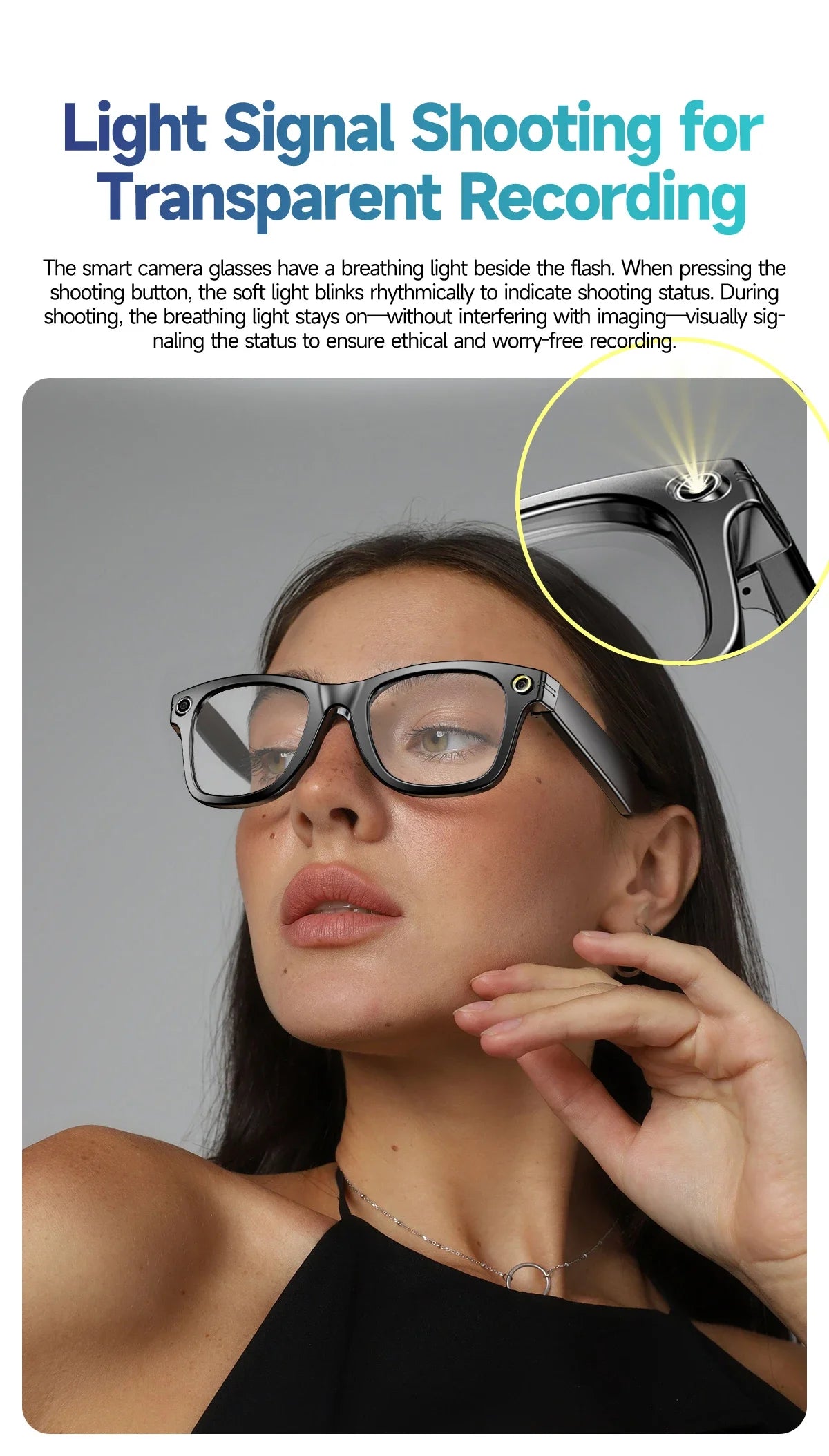 VisionAI Pro Max | 13MP AI Translation & Video Glasses
